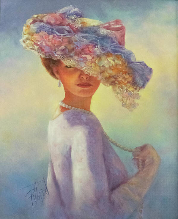 Portrait Poster featuring the painting My Classy Lady by Lynne Pittard