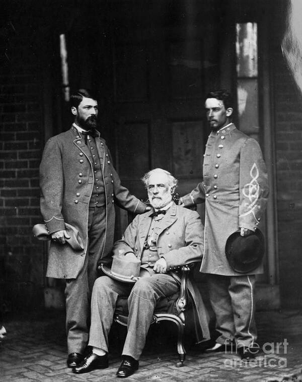 Richmond Poster featuring the photograph General Robert E. Lee On Porch by Bettmann