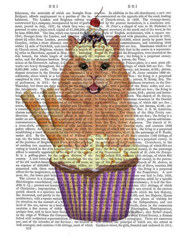 Felidae Poster featuring the painting Ginger Cat Cupcake Book Print by Fab Funky