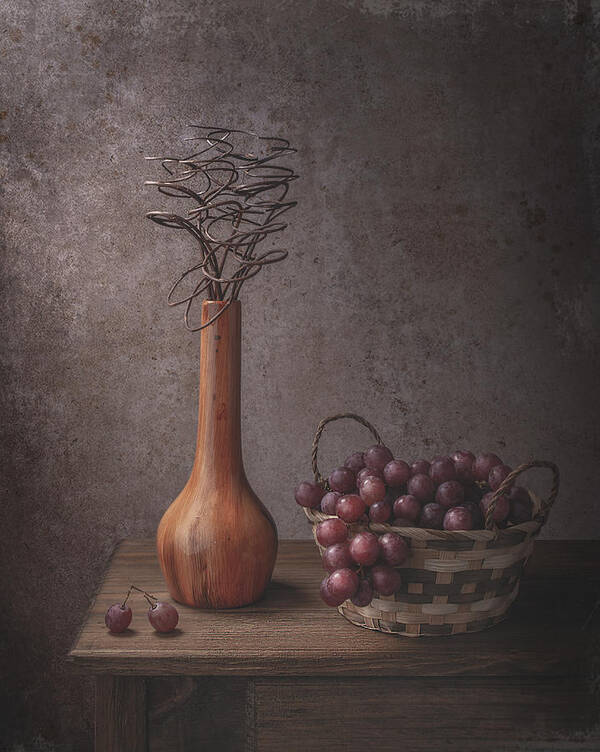 Grapes Poster featuring the photograph Grapes by Margareth Perfoncio