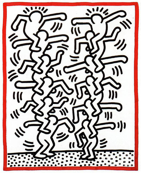 Haring Poster featuring the painting Haring by Haring