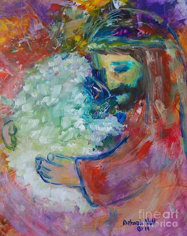 Jesus Poster featuring the painting He Came After The One by Deborah Nell
