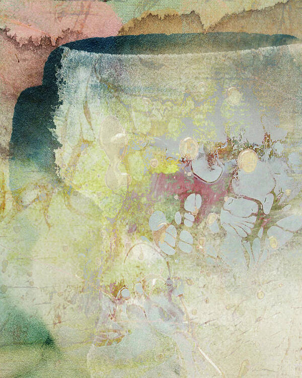Abstract Poster featuring the photograph Hold My Veil by Karen Lynch