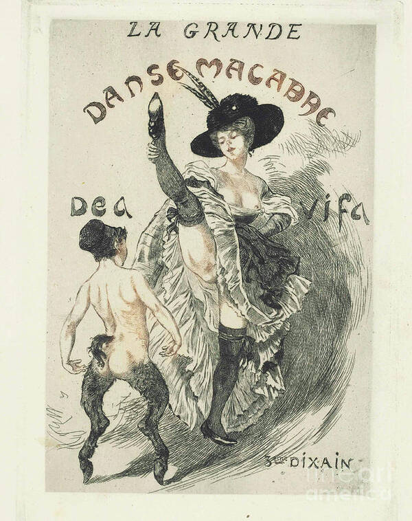 Etching Poster featuring the drawing Illustration From The Series La Grande by Heritage Images