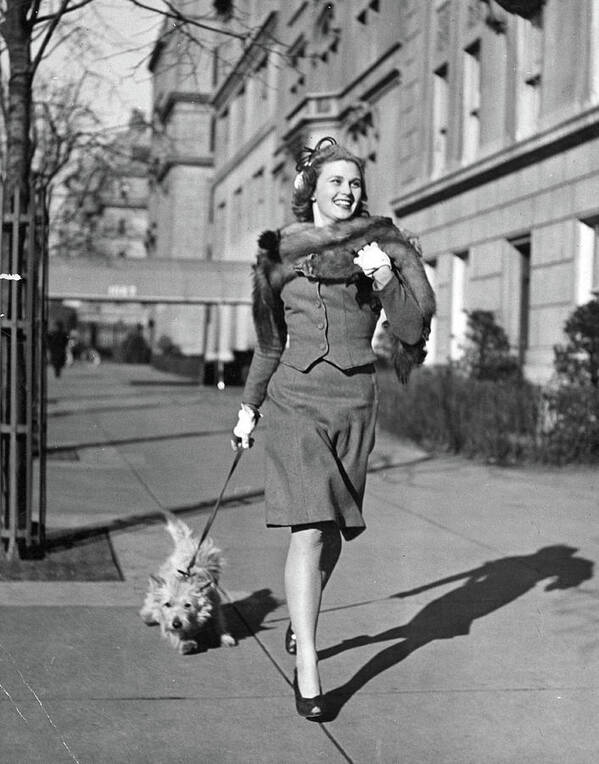 Lifeown Poster featuring the photograph Joan Caulfield by Nina Leen