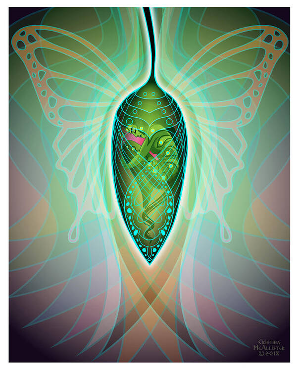 Metamorphosis Poster featuring the digital art Metamorphical by Cristina McAllister