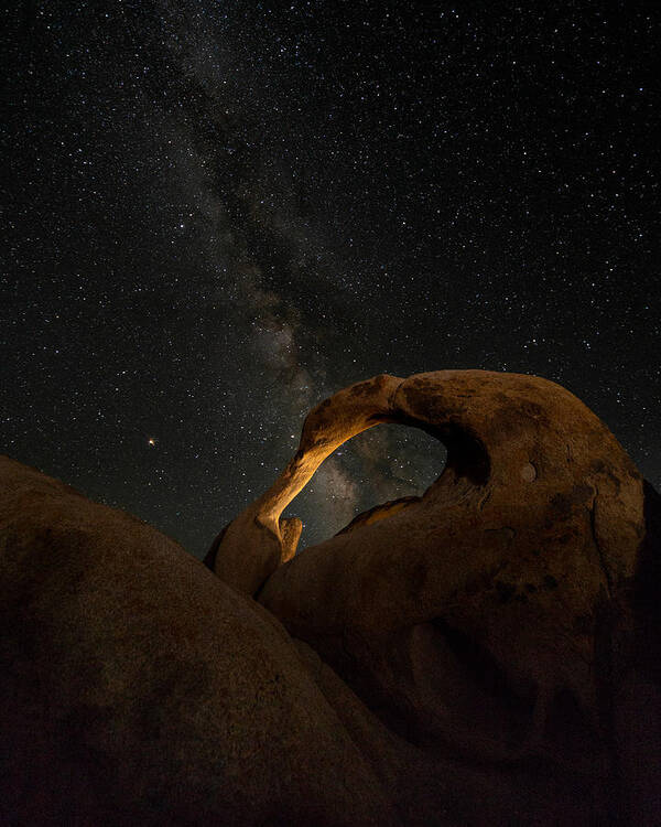 Milky Poster featuring the photograph Mobius Arch And The Milky Way by Karl Klingebiel