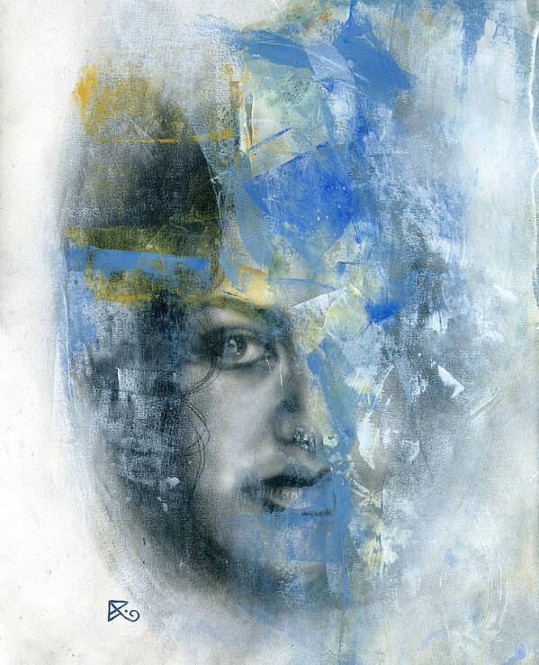 Portrait Poster featuring the painting Movement #9 by Patricia Ariel