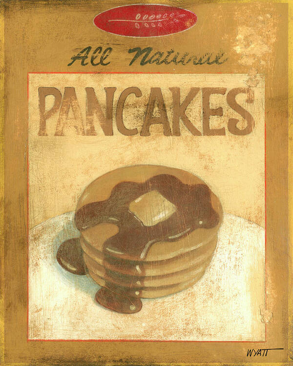 Kitchen & Bath Poster featuring the painting Pancake Mix by Norman Wyatt