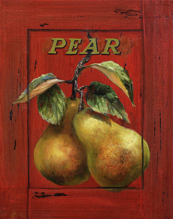 Pear Poster featuring the painting Perfect Pears by Lynne Pittard