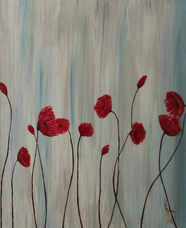 Poppy's Poster featuring the painting Poppy Dreams by Berlynn