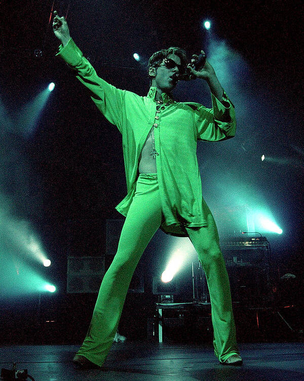 Performance Poster featuring the photograph Prince Aka The Artist Performs by Rick Diamond