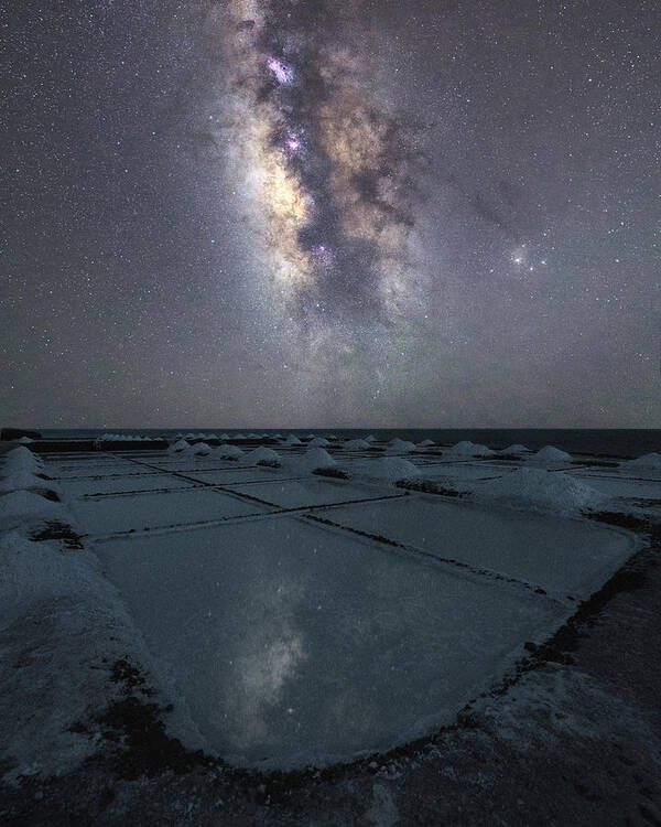 Fuencaliente Poster featuring the photograph Salty Way by Jose Parejo