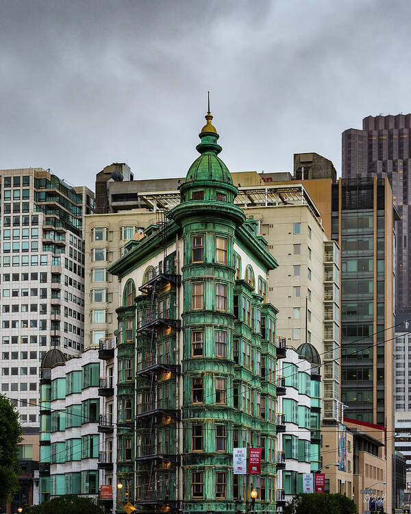 Architectural Poster featuring the photograph San Francisco IV Color by David Gordon