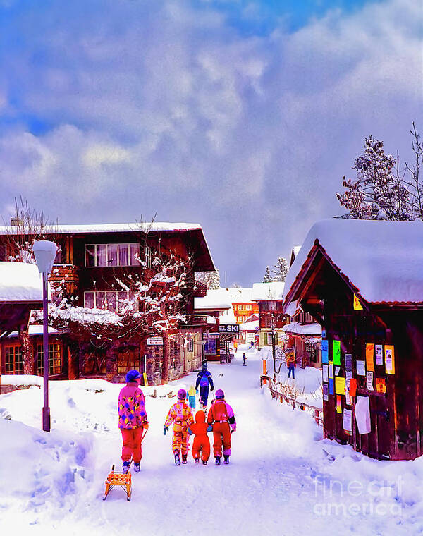Swiss Poster featuring the photograph Swiss Week End Mountians Family by Tom Jelen