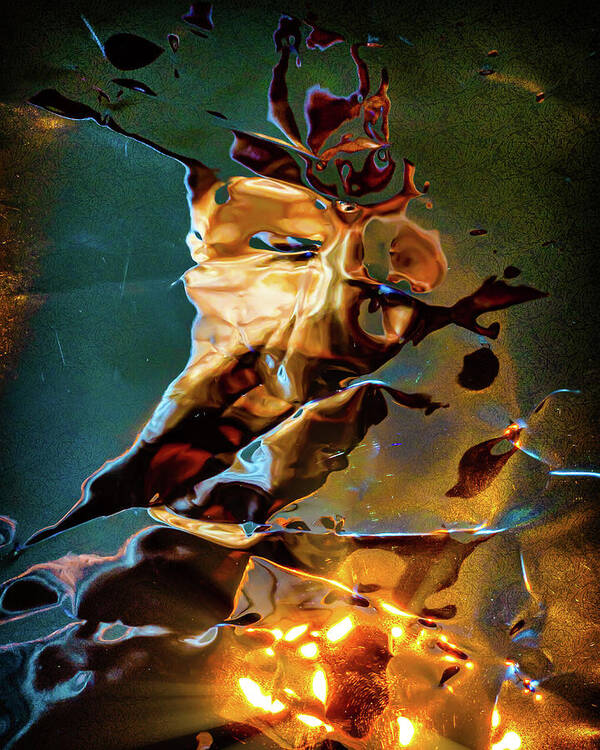 Abstract Poster featuring the digital art The Firestarter by Liquid Eye