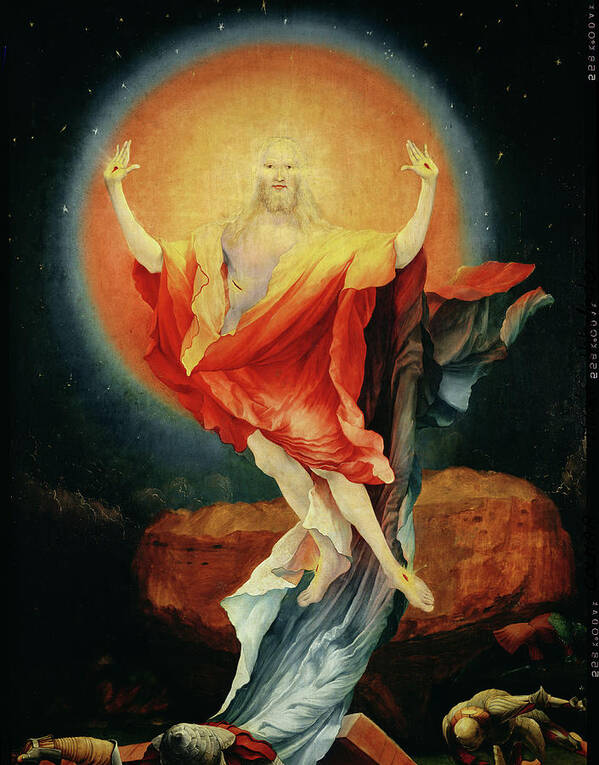 Orb Poster featuring the painting The Resurrection Of Christ, From The Right Wing Of The Isenheim Altarpiece by Matthias Grunewald