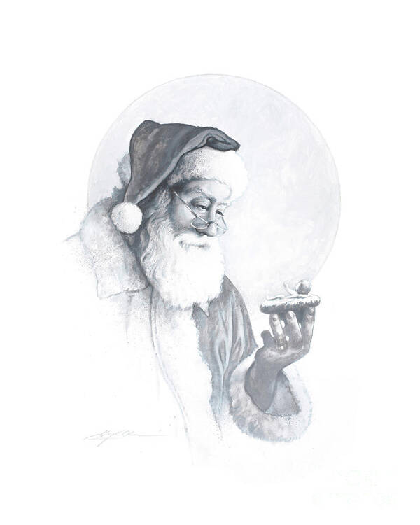 Santa Claus Poster featuring the painting The Spirit of Christmas Vignette by Greg Olsen