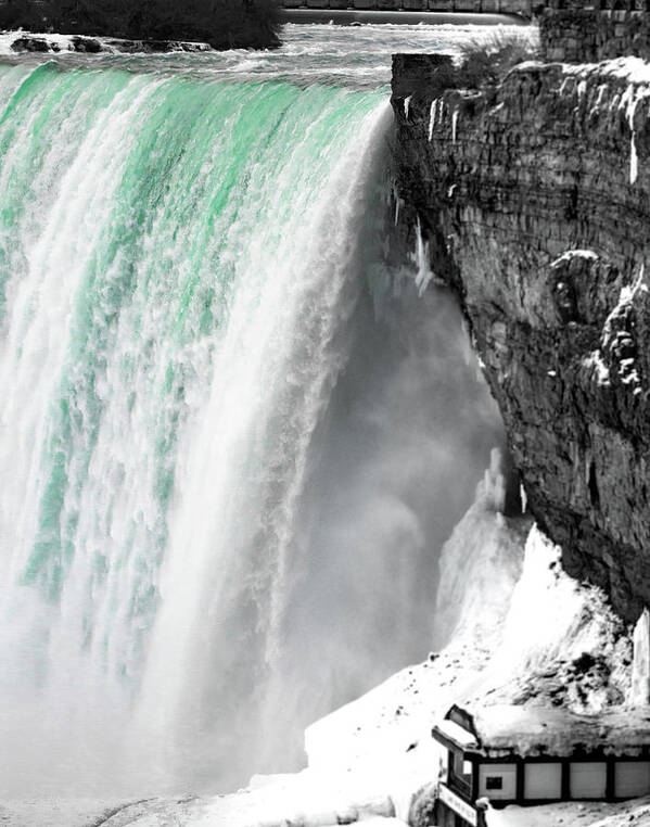 Niagara Falls Poster featuring the photograph Turquoise Falls by Lora J Wilson