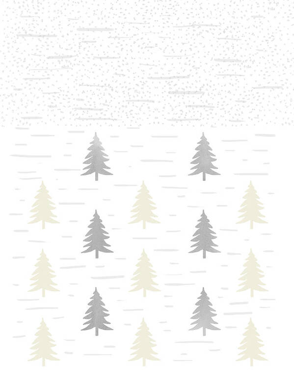 Wow Birch Trees Poster featuring the mixed media Wow Birch Trees by Erin Clark