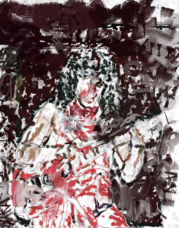 Eddie Van Halen Poster featuring the mixed media Eddie Van Halen #1 by Russell Pierce