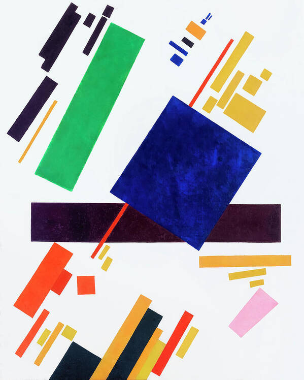 Painting Poster featuring the painting Suprematist Composition #1 by Kazimir Malevich
