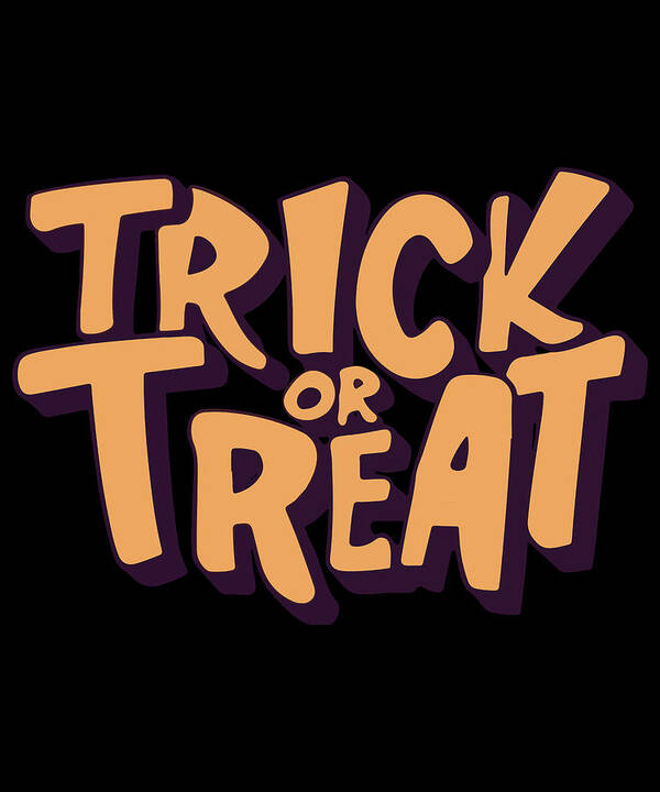 Halloween Poster featuring the digital art Trick or Treat Halloween #1 by Flippin Sweet Gear