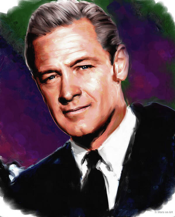 Bio Poster featuring the painting William Holden - bio by Movie World Posters