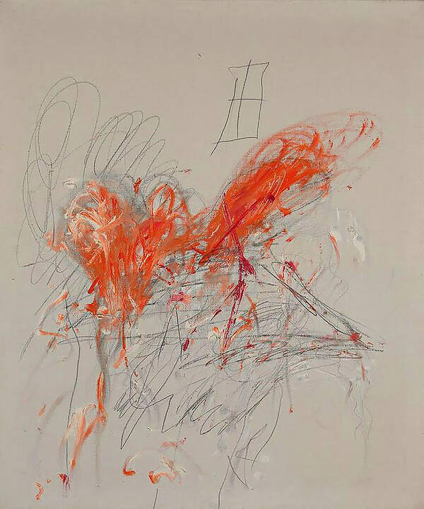 Abstract Poster featuring the painting Cy Twombly #11 by Emma Ava