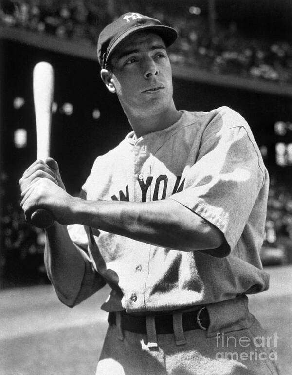American League Baseball Poster featuring the photograph Joe Dimaggio #2 by National Baseball Hall Of Fame Library