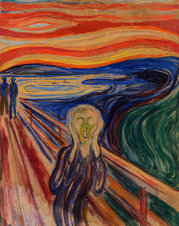 Expressionism Poster featuring the painting The Scream by Edvard Munch