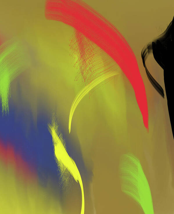 Abstract Poster featuring the photograph Abstract in digital oils by Cordia Murphy