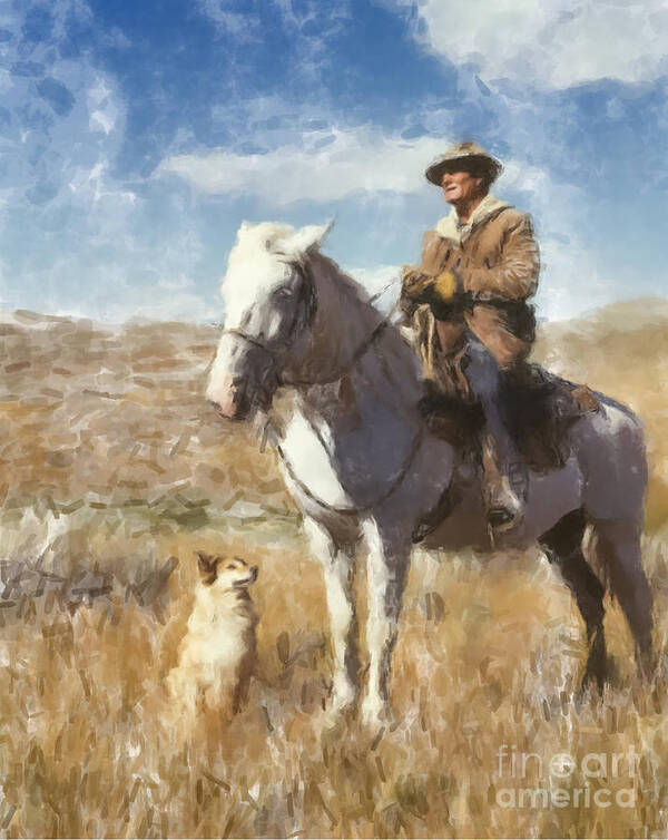  Poster featuring the painting Along for the Ride by Gary Arnold