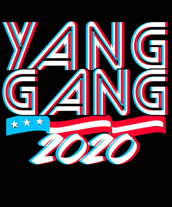 Election Poster featuring the digital art Andrew Yang Gang 2020 by Flippin Sweet Gear