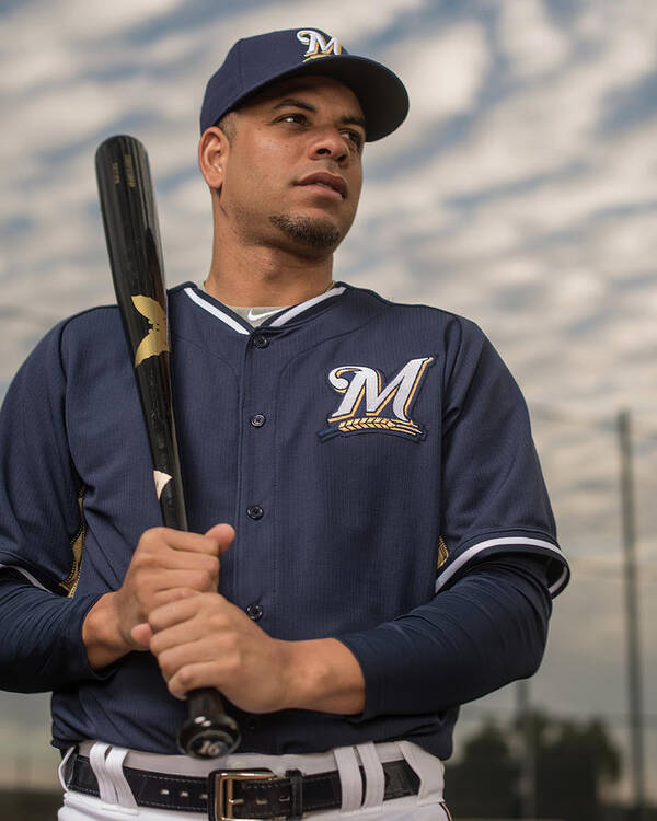 Media Day Poster featuring the photograph Aramis Ramirez by Rob Tringali