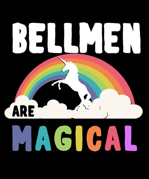 Funny Poster featuring the digital art Bellmen Are Magical by Flippin Sweet Gear