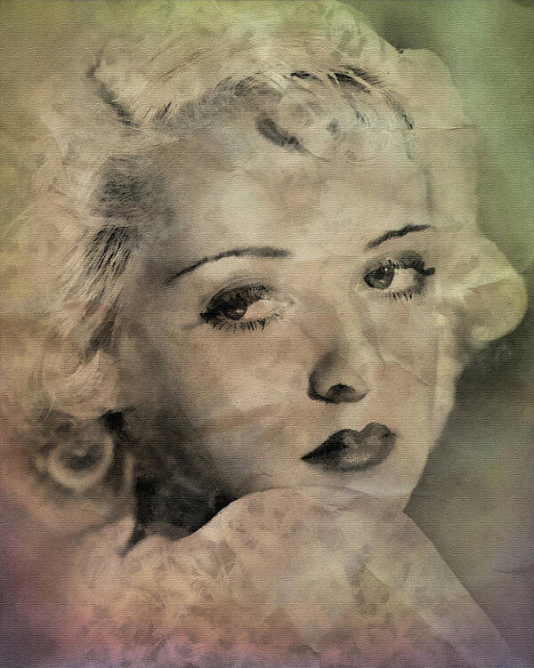 Bette Davis Poster featuring the digital art Bette Davis Eyes by Pheasant Run Gallery