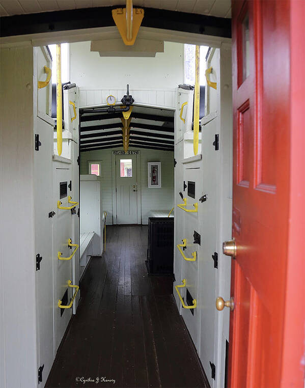 Caboose Poster featuring the photograph Caboose interior by CJS Photostore