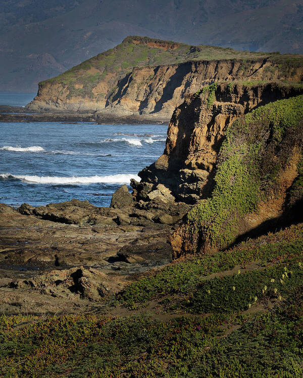 Coastline Poster featuring the photograph California's Coastline at San Simeon by Lars Mikkelsen