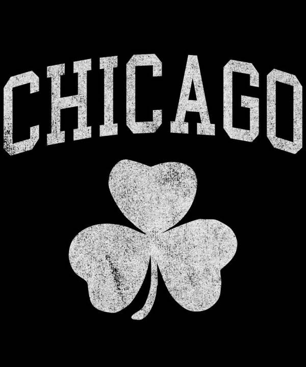 Funny Poster featuring the digital art Chicago Irish Shamrock by Flippin Sweet Gear