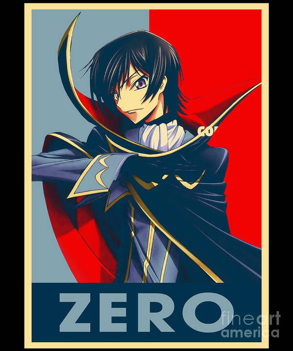 Code Geass Lelouch Lamperouge Anime Poster Canvas Art Poster And
