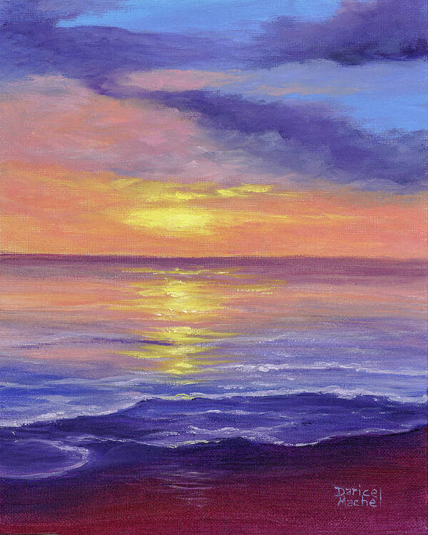 Sunset Poster featuring the painting Comfortable Silence by Darice Machel McGuire