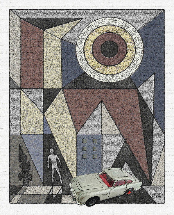 Cultcars Poster featuring the digital art CultCars / Seven 007 by David Squibb