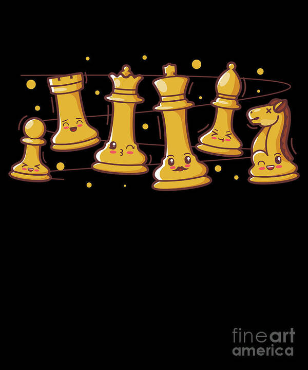 Chess Pieces - NEW art games POSTER