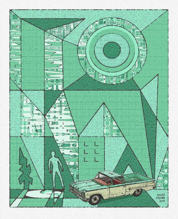 Dinky Toys Poster featuring the digital art Dinky Toys / El Camino by David Squibb