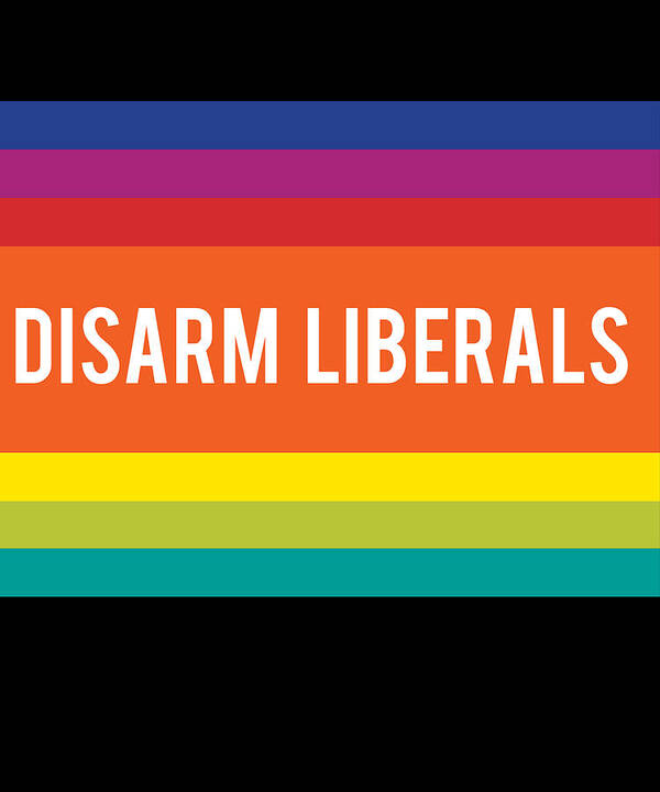 Funny Poster featuring the digital art Disarm Liberals by Flippin Sweet Gear