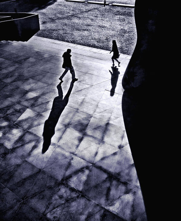 Shadows Poster featuring the photograph East Wing entrance, National Gallery of Art by Bill Jonscher