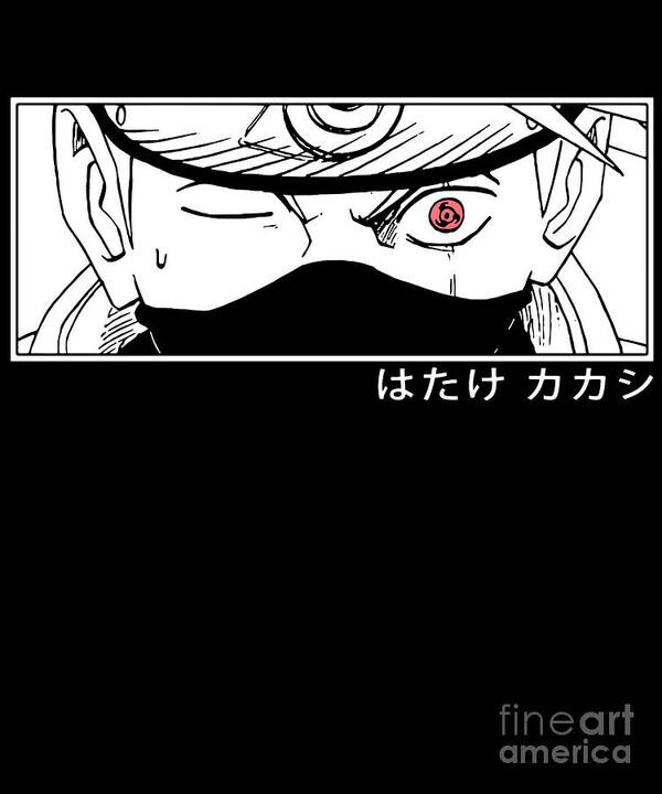 Kakashi Hatake Naruto Drawings Kakashi Hatake Anime Art Poster