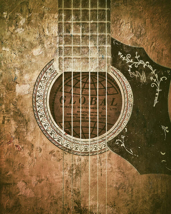 Guitar Poster featuring the photograph Global Guitar by Scott Norris