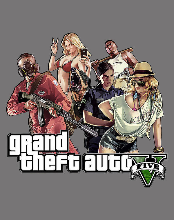 Grand Theft Auto V 5 GTA V Poster